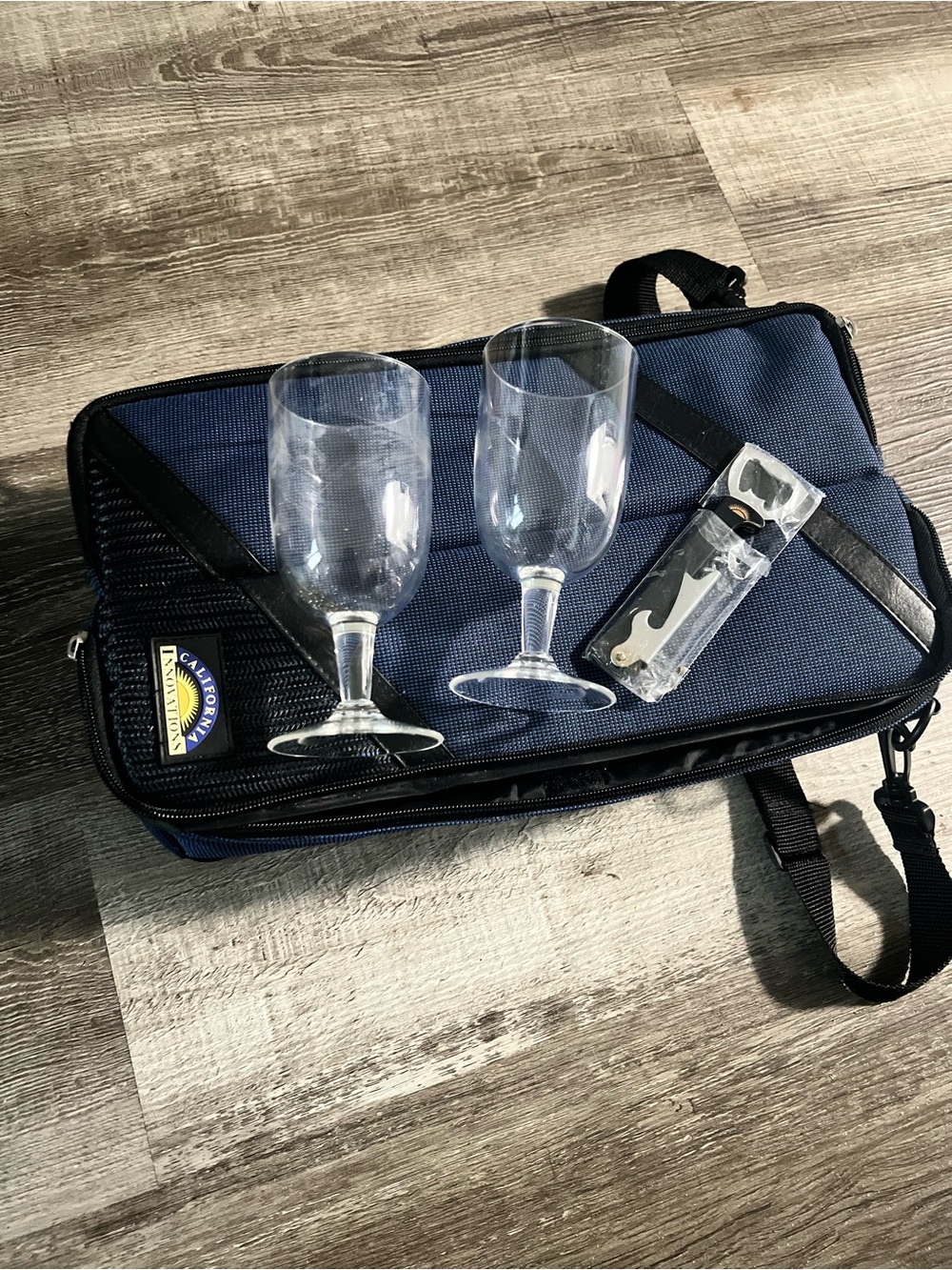 Navy and Black PICNIC BAG